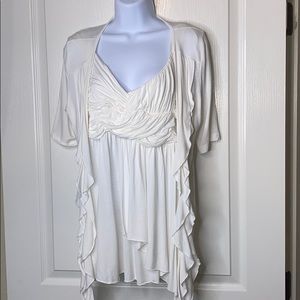 Tank n Cover Up Tiered Ruffled 2 pc Set